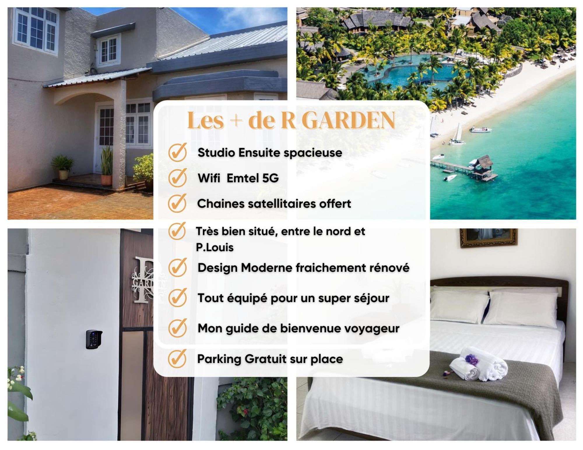 R Garden Villa Au Calme De Baie Du Tombeau, Appartement Familiale De 3 Chambres Et Cuisine 外观 照片